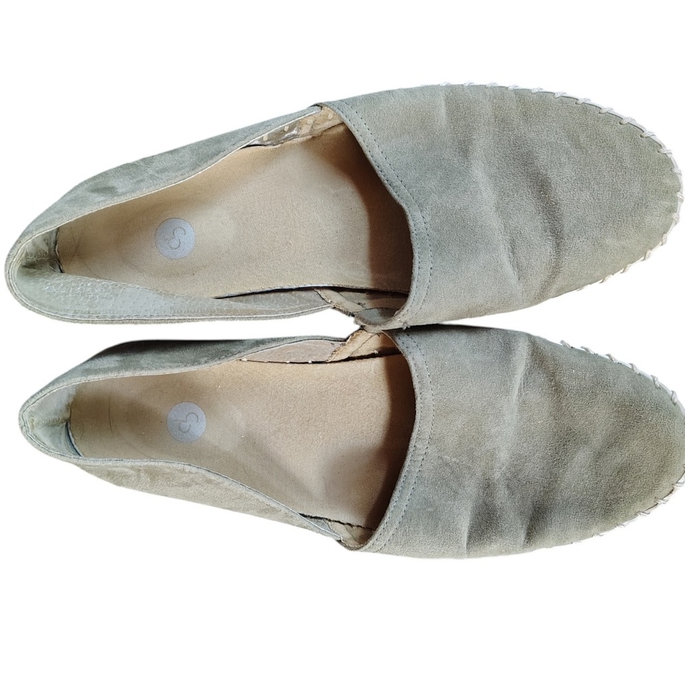 Dress Barn Women's Suede Slip-On Loafers - Green